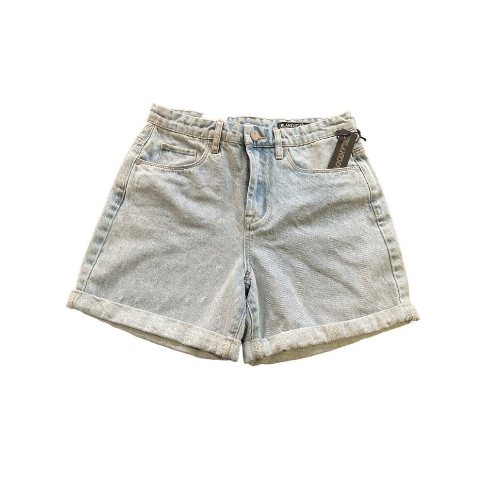 Blank NYC The Perry Mom Short Size 27 Light Wash Women's Denim Shorts